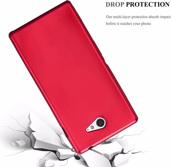 Actual product image Cadorabo TPU Matt Metallic Cover (Sony Xperia M2, Sony Xperia M2 Aqua)