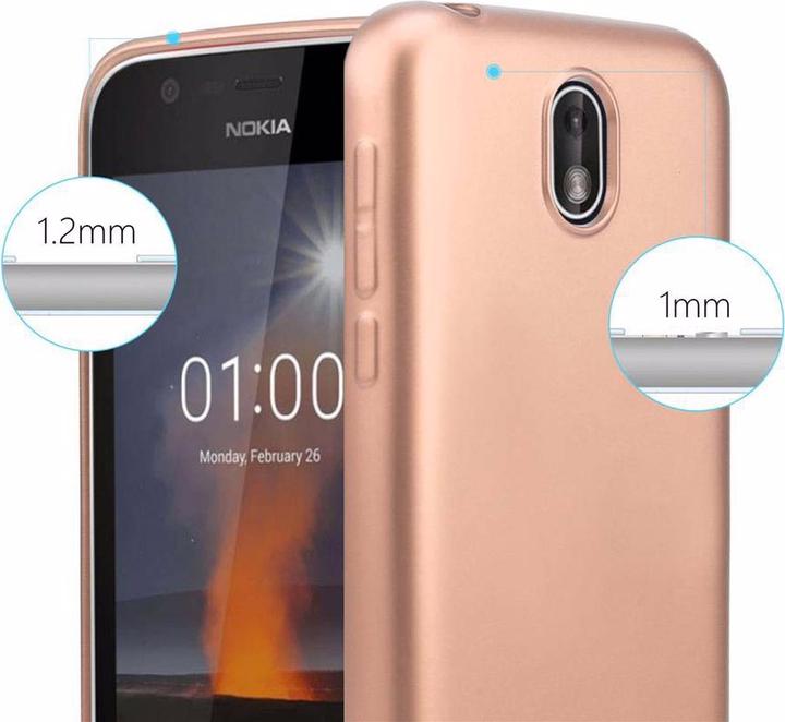 Actual product image Cadorabo TPU Matt Metallic Cover (Nokia 1)