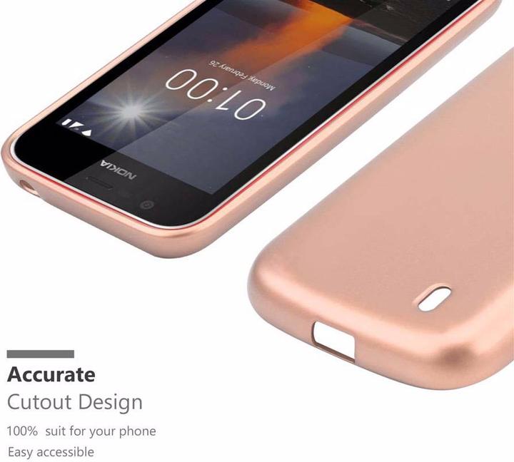 Actual product image Cadorabo TPU Matt Metallic Cover (Nokia 1)