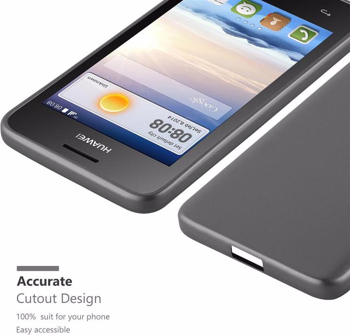 Image du produit Cadorabo Couverture métallique mate TPU (Huawei Ascend Y330)