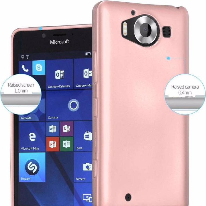 Image du produit Cadorabo Couverture métallique mate TPU (Nokia Lumia 950 XL)