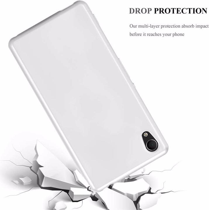 Actual product image Cadorabo TPU Matt Metallic Cover (Sony Xperia M4 Aqua)