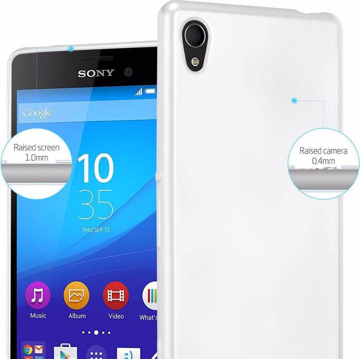 Actual product image Cadorabo TPU Matt Metallic Cover (Sony Xperia M4 Aqua)
