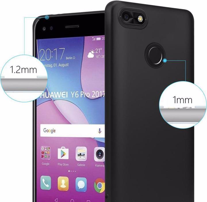 Actual product image Cadorabo TPU Matt Metallic Cover (Huawei Y6 Pro (2017))