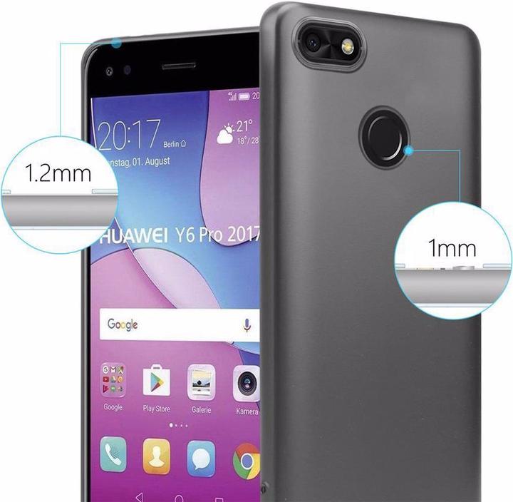 Image du produit Cadorabo Couverture métallique mate TPU (Huawei Y6 Pro (2017))