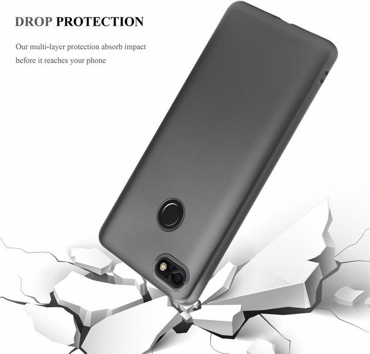 Image du produit Cadorabo Couverture métallique mate TPU (Huawei Y6 Pro (2017))