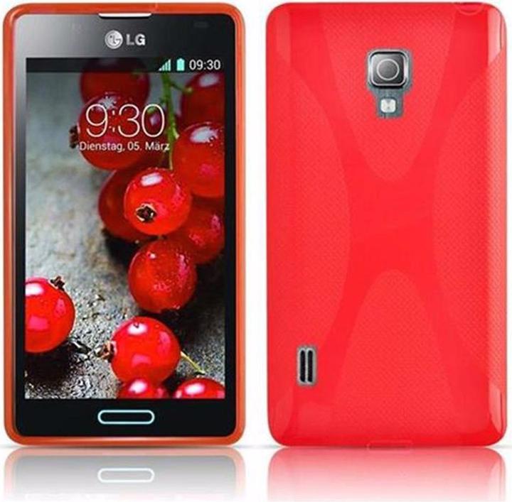 Actual product image Cadorabo TPU X-Line Cover (LG Optimus L7 II)