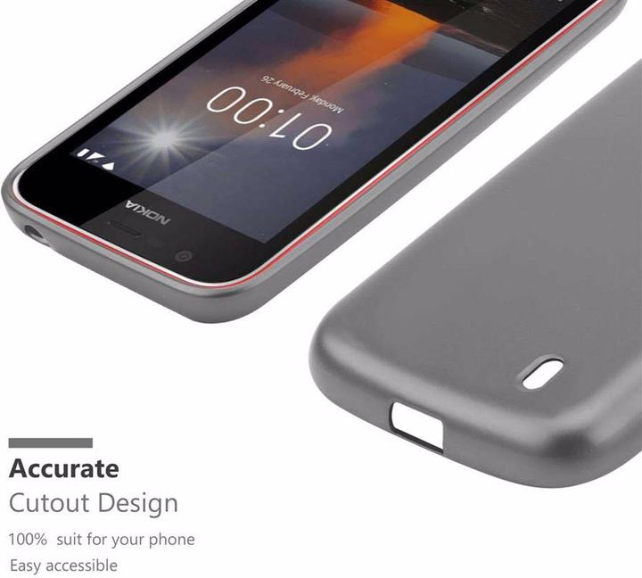 Image du produit Cadorabo Couverture métallique mate TPU (Nokia 1)