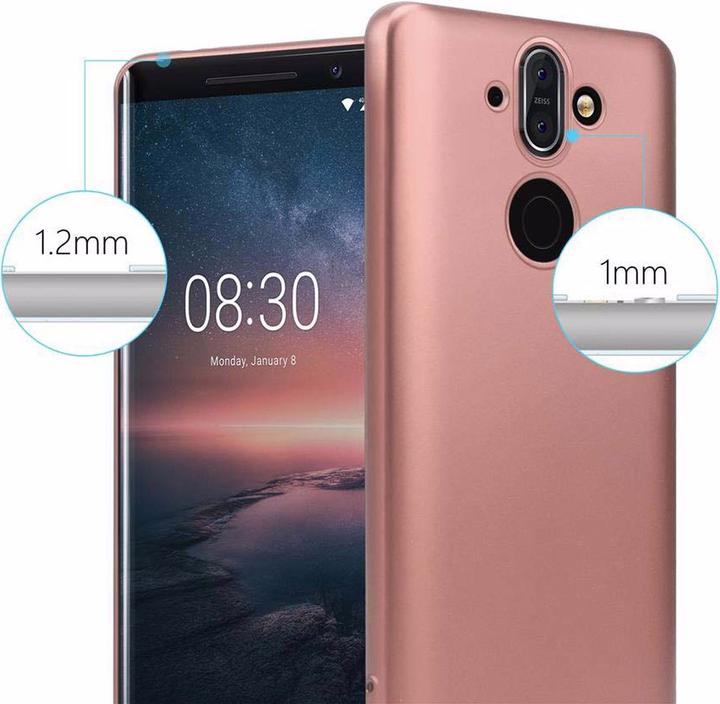 Actual product image Cadorabo TPU Matt Metallic Cover (Nokia 8 Sirocco)