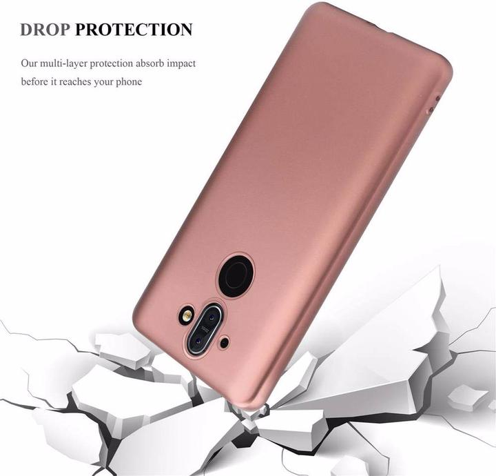 Actual product image Cadorabo TPU Matt Metallic Cover (Nokia 8 Sirocco)