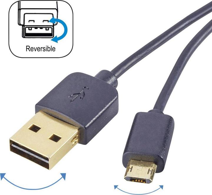 Immagine prodotto Renkforce Cavo USB duplex (1 m, USB 2.0)