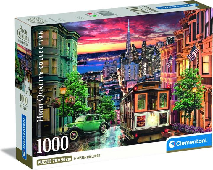 Image du produit Clementoni Puzzle CLE puzzle 1000 Compact San Francisco 39776 (1000 pièces)