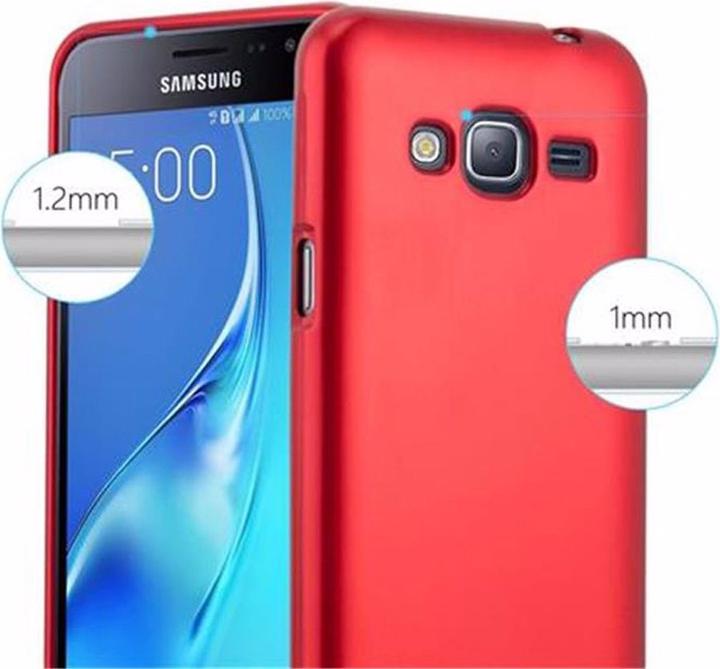 Produktbild Cadorabo TPU Matt Metallic Cover (Samsung Galaxy J3 (2016))