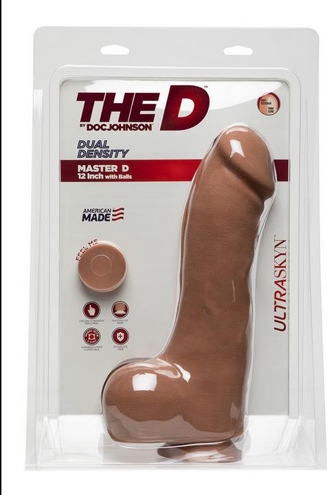 Actual product image Doc Johnson Master D - 12 Inch With Balls Ultraskyn