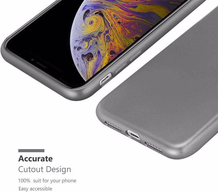 Productafbeelding Cadorabo TPU matte metalen hoes (Apple iPhone XS Max)