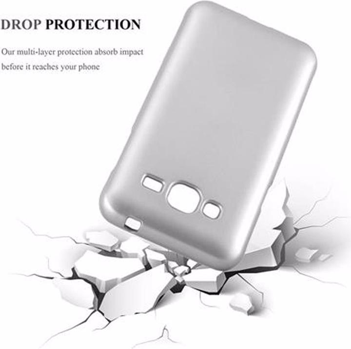 Actual product image Cadorabo TPU Matt Metallic Cover (Samsung Galaxy J3 (2016))