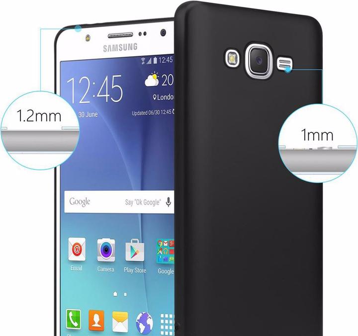 Productafbeelding Cadorabo TPU Matte Metallic hoes (Samsung Galaxy J7)