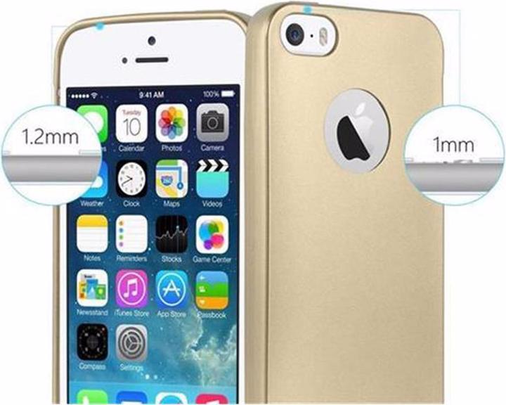 Actual product image Cadorabo TPU Matt Metallic Cover (Apple iPhone 5)