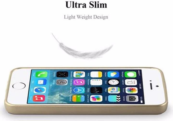 Actual product image Cadorabo TPU Matt Metallic Cover (Apple iPhone 5)