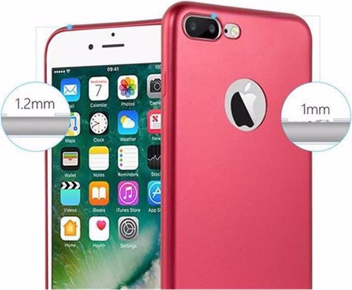 Productafbeelding Cadorabo TPU Matte Metallic hoes (Apple iPhone 7 Plus, Apple iPhone 7s Plus, Apple iPhone 8 Plus)