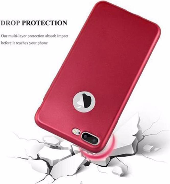 Productafbeelding Cadorabo TPU Matte Metallic hoes (Apple iPhone 7 Plus, Apple iPhone 7s Plus, Apple iPhone 8 Plus)