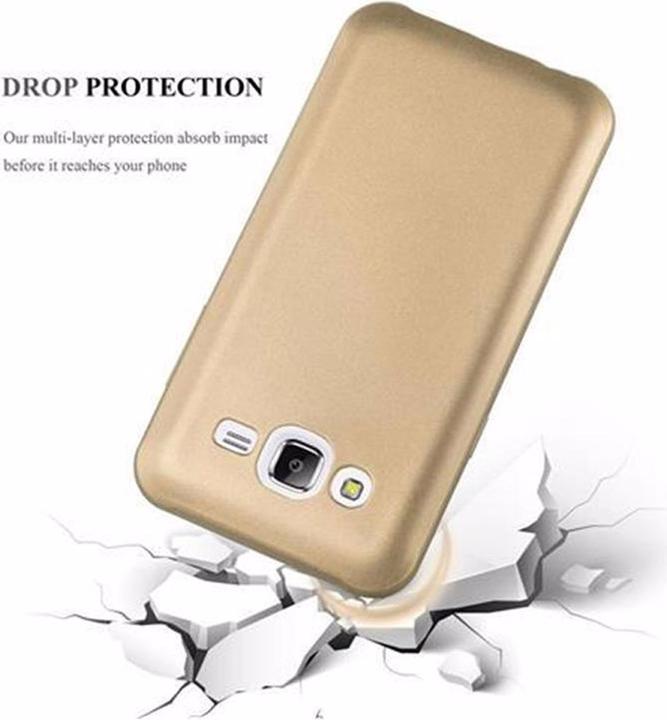 Actual product image Cadorabo TPU Matt Metallic Cover (Samsung Galaxy J5 (2015))