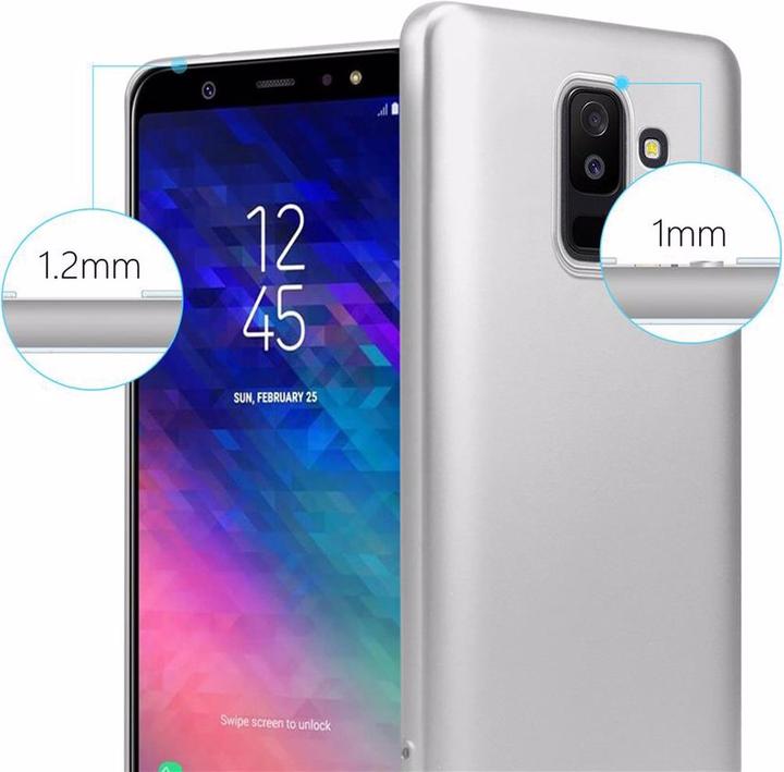 Image du produit Cadorabo Couverture métallique mate TPU (Samsung Galaxy A6+)