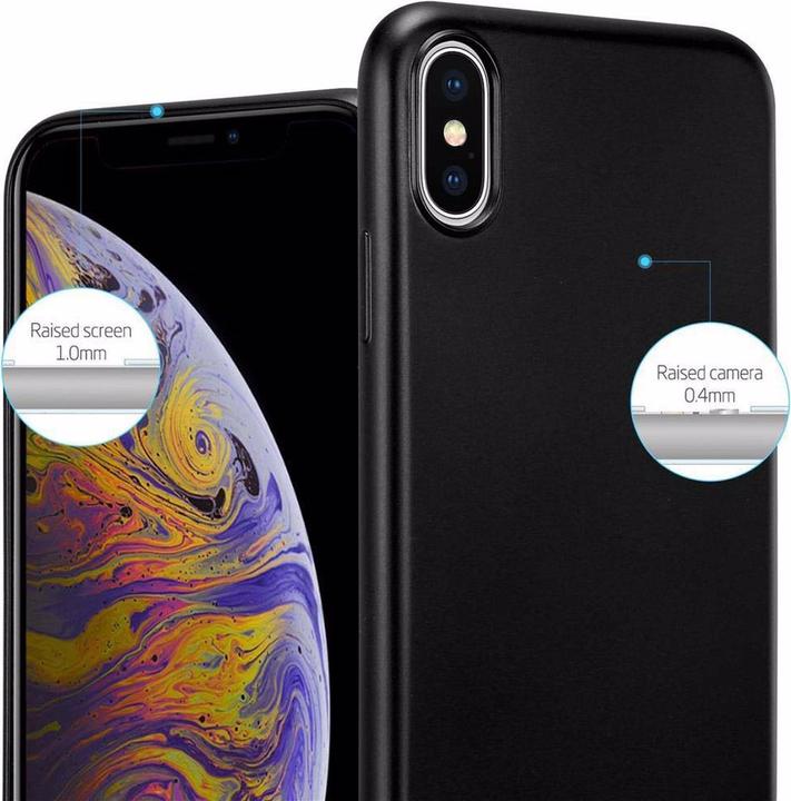 Actual product image Cadorabo TPU Matt Metallic Cover (Apple iPhone XS Max)