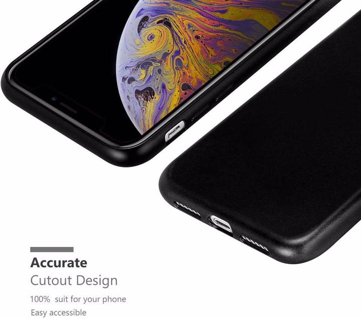 Actual product image Cadorabo TPU Matt Metallic Cover (Apple iPhone XS Max)