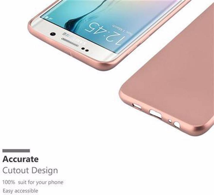 Actual product image Cadorabo TPU Matt Metallic Cover (Samsung Galaxy S6 Edge)