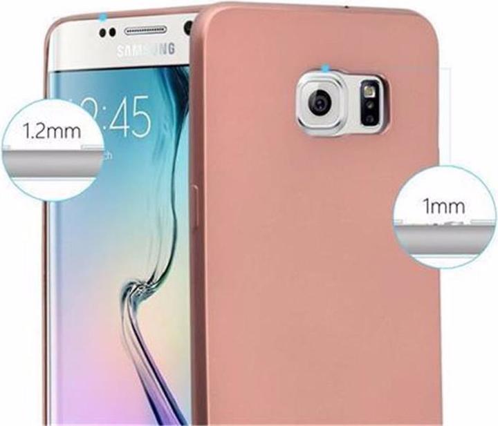 Actual product image Cadorabo TPU Matt Metallic Cover (Samsung Galaxy S6 Edge)