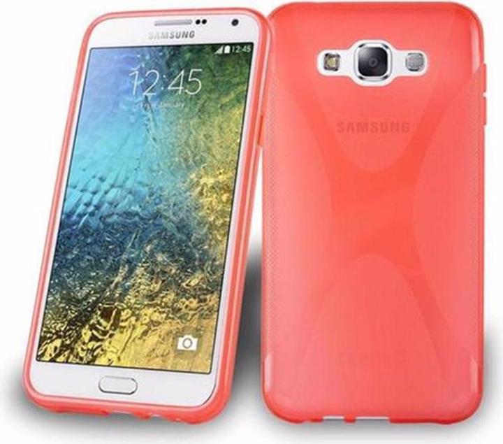 Actual product image Cadorabo TPU X-Line Cover (Samsung Galaxy E7)
