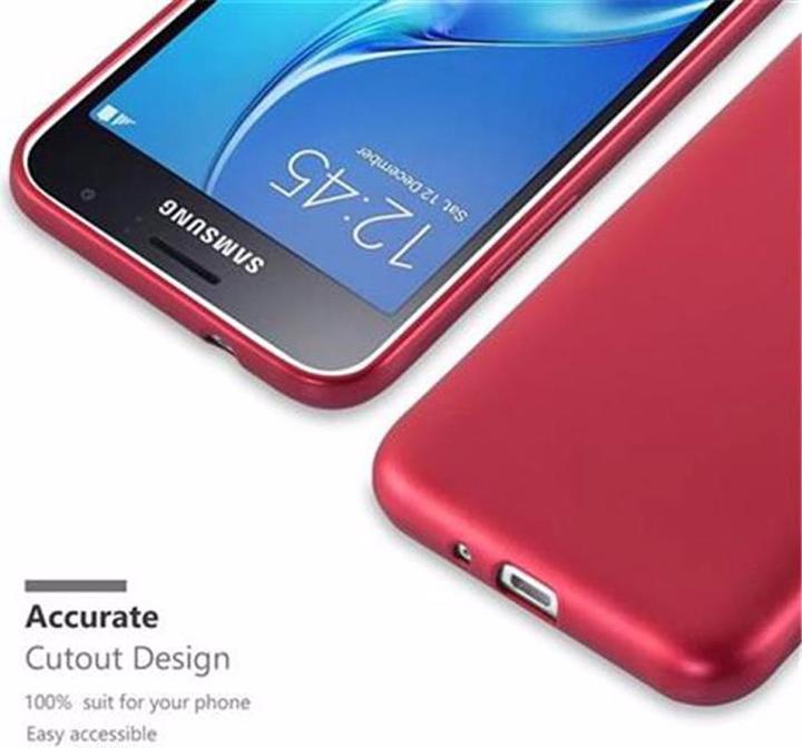 Image du produit Cadorabo Couverture métallique mate TPU (Samsung Galaxy J1 (2016))