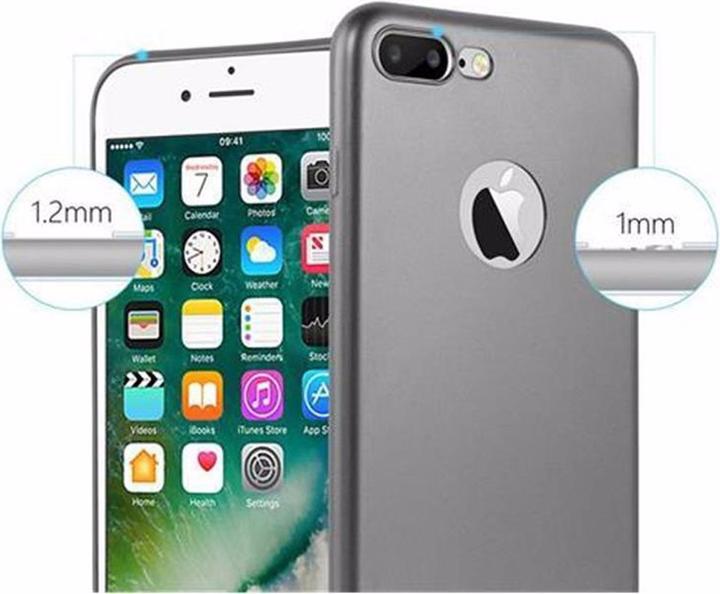 Productafbeelding Cadorabo TPU Matte Metallic hoes (Apple iPhone 7 Plus, Apple iPhone 7s Plus, Apple iPhone 8 Plus)