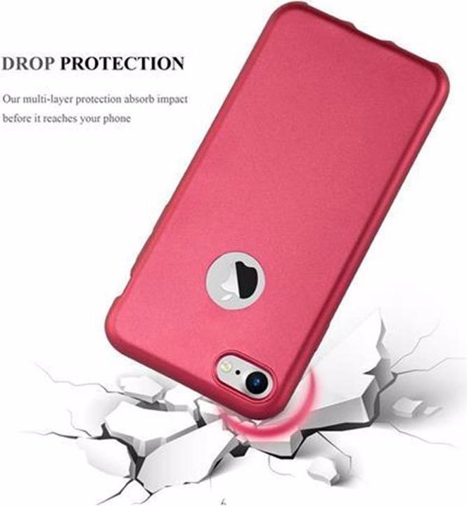 Produktbild Cadorabo TPU Matt Metallic Cover (Apple iPhone SE (2nd Gen), Apple iPhone 7)