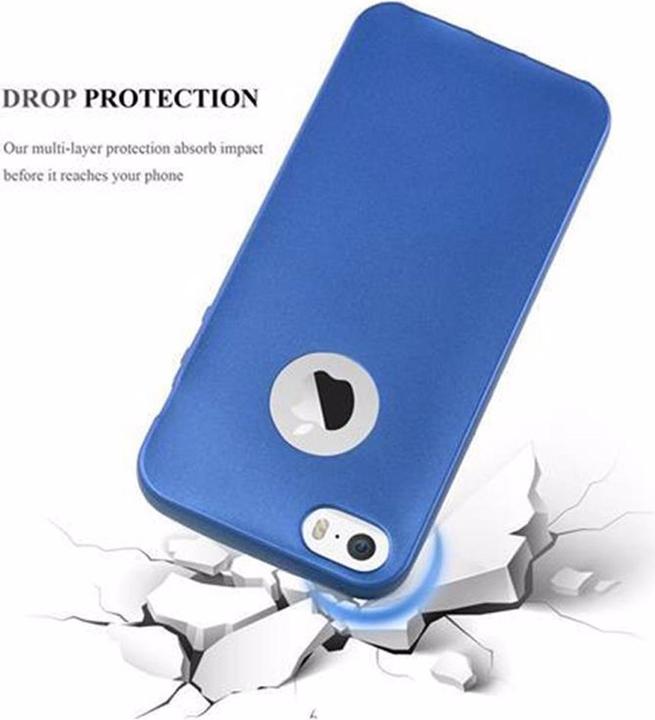 Productafbeelding Cadorabo TPU Matte Metallic hoes (Apple iPhone 5)
