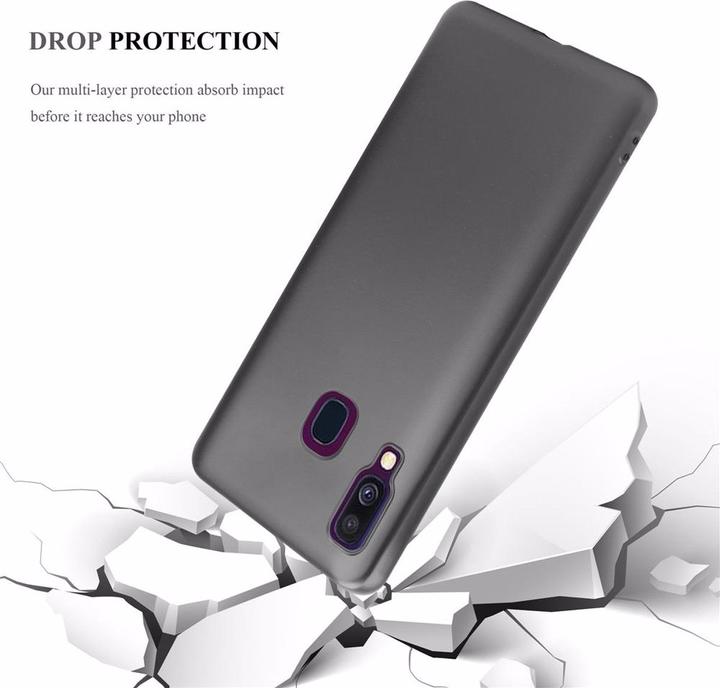 Actual product image Cadorabo TPU Matt Metallic Cover (Samsung Galaxy A40)
