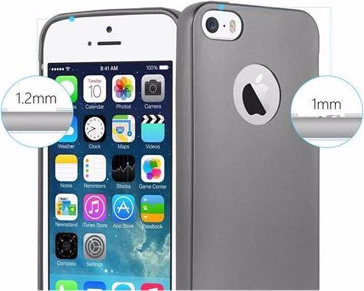 Image du produit Cadorabo Couverture métallique mate TPU (Apple iPhone 5)