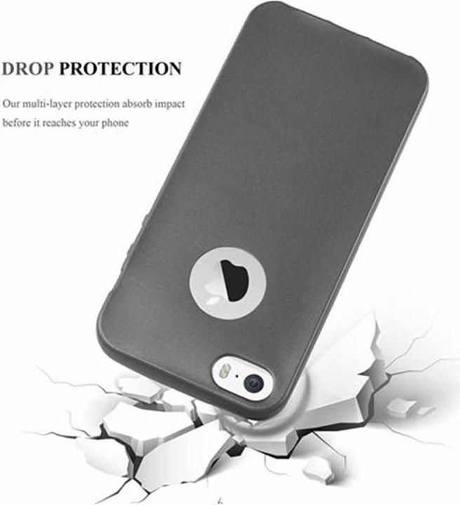 Image du produit Cadorabo Couverture métallique mate TPU (Apple iPhone 5)