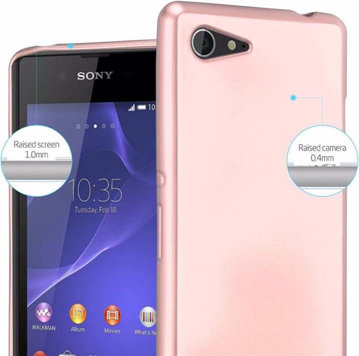 Productafbeelding Cadorabo TPU Matte Metallic hoes (Xperia E3)