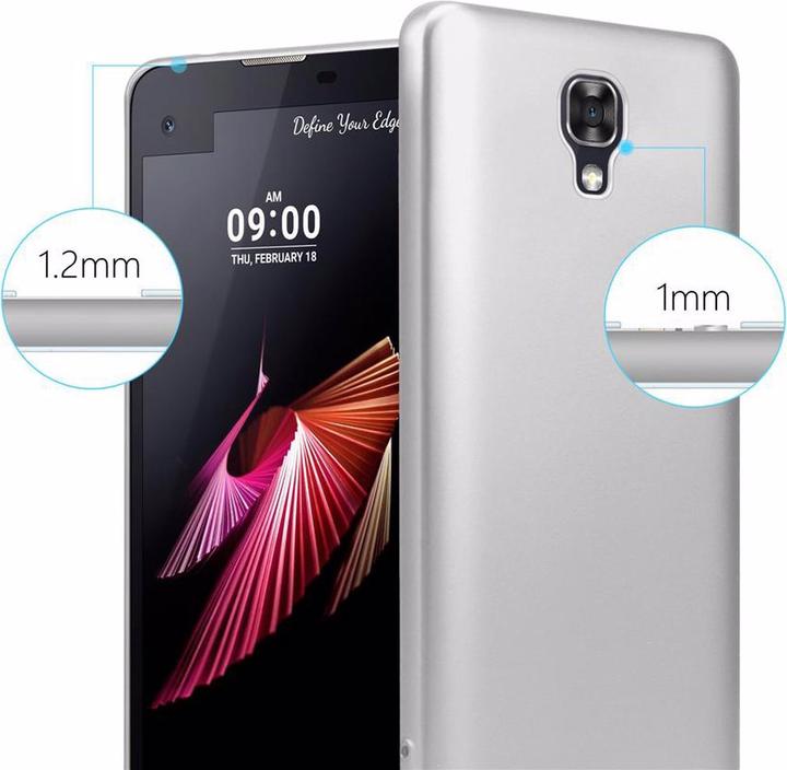 Actual product image Cadorabo TPU Matt Metallic Cover (LG X Screen)