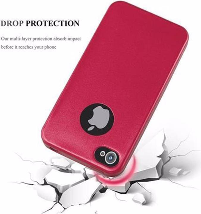 Productafbeelding Cadorabo TPU Matte Metallic hoes (Apple iPhone 4, LG G4s)