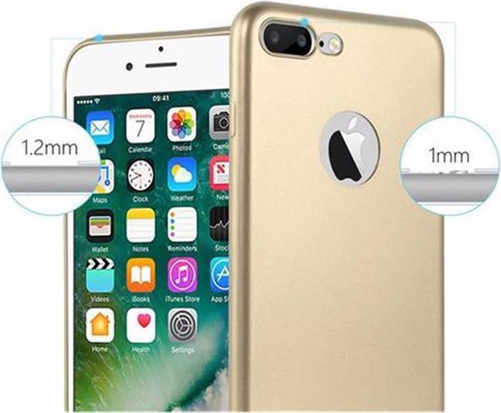 Productafbeelding Cadorabo TPU Matte Metallic hoes (Apple iPhone 7 Plus, Apple iPhone 7s Plus, Apple iPhone 8 Plus)