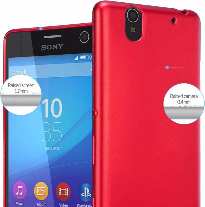 Actual product image Cadorabo TPU Matt Metallic Cover (Sony Xperia C4)