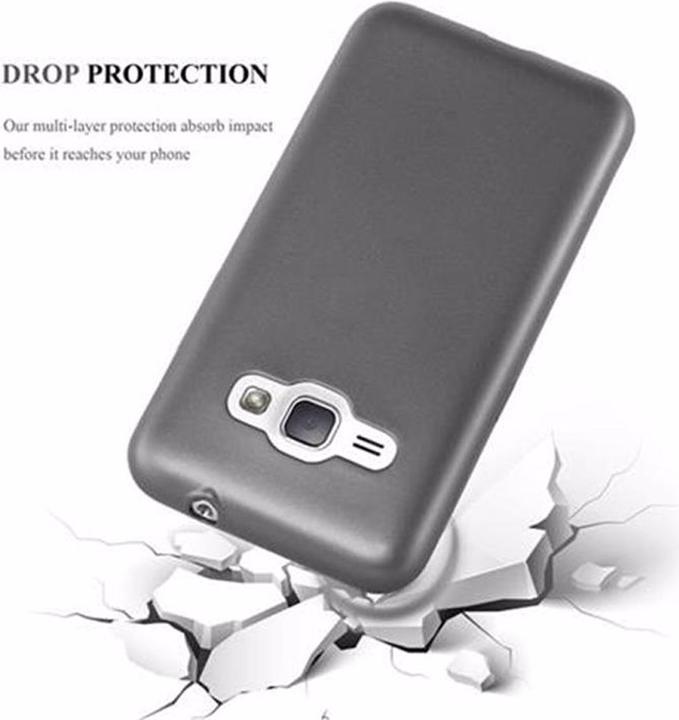 Actual product image Cadorabo TPU Matt Metallic Cover (Samsung Galaxy J1 (2016))
