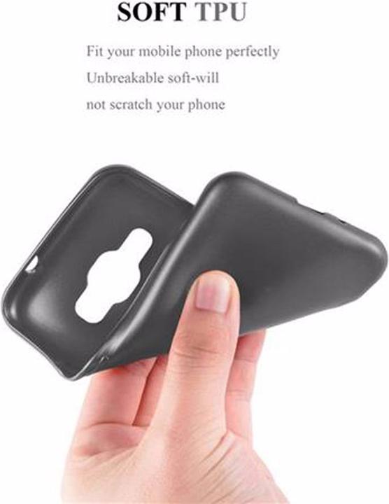 Actual product image Cadorabo TPU Matt Metallic Cover (Samsung Galaxy J1 (2016))
