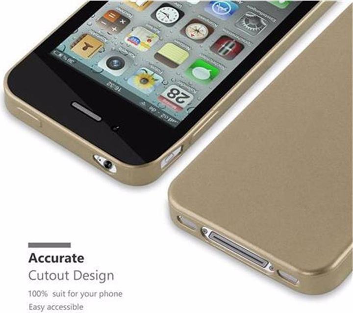Productafbeelding Cadorabo TPU matte metalen hoes (LG G4s, Apple iPhone 4)