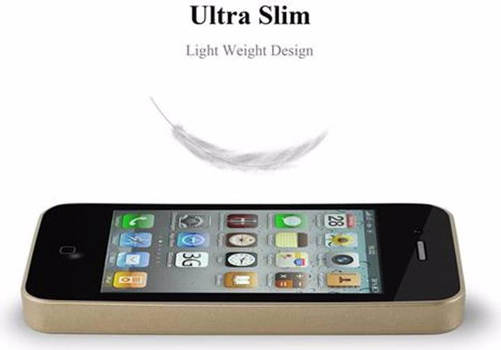 Productafbeelding Cadorabo TPU matte metalen hoes (LG G4s, Apple iPhone 4)