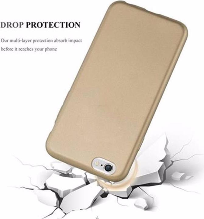Image du produit Cadorabo Couverture métallique mate TPU (Apple iPhone 6)