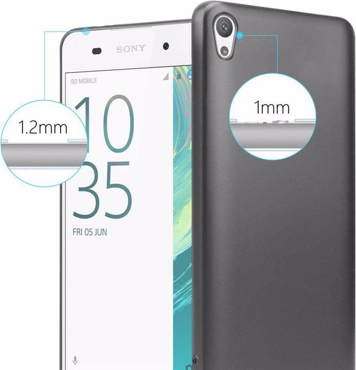 Productafbeelding Cadorabo TPU matte metalen hoes (Sony Xperia E5)